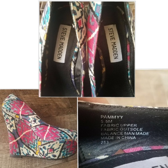 Steve Madden COLORFUL HEELS SIZE 5.5 - Picture 3 of 8
